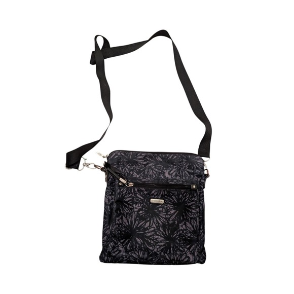 Baggallini Handbags - Baggallini Go Bagg Midnight Blossom Lightweight Crossbody Bag Adjustable Strap